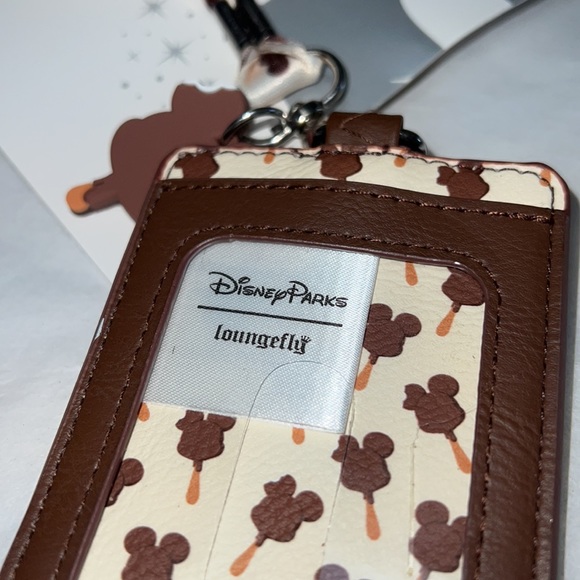 DISNEY LOUNGEFLY Mickey Ice Cream Bar Card & ID Holder with Landyard - Picture 10 of 13